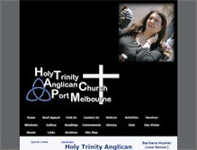 Tablet Screenshot of holytrinityportmelb.org.au
